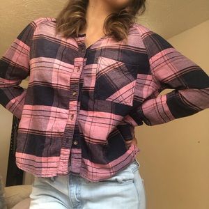 Warm & Cozy Pink-Purple Flannel 💟